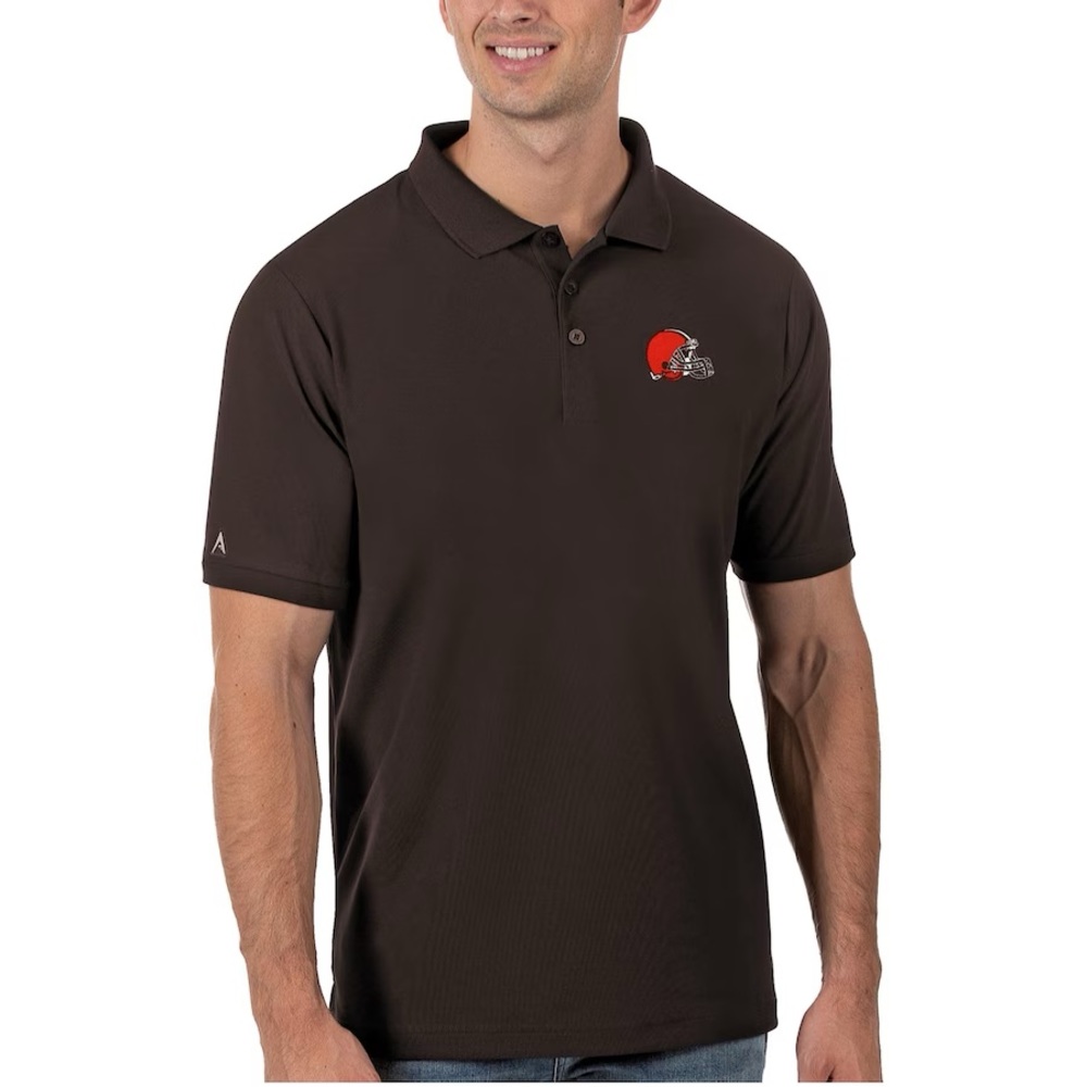 Cleveland Browns Pique Xtra-lite polo NFL  men’s size large NWT